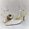 617 Winter White Satin Shoes